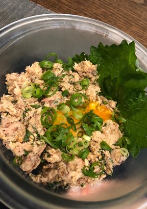 鯖缶なめろうのユッケ風-レシピのメイン写真