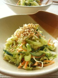 浅漬け野菜の梅チーズ和え-レシピのメイン写真
