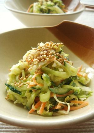 浅漬け野菜の梅チーズ和え-レシピのメイン写真