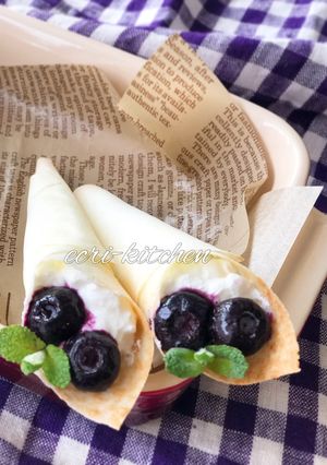 春巻き de ブルーベリーヨーグルト-レシピのメイン写真