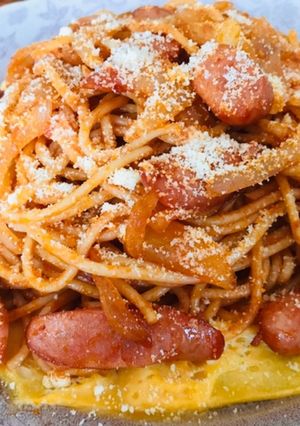 レンジで2分卵♡優しいママのナポリタン-レシピのメイン写真