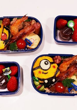 ゼロワンとミニオンズの遠足弁当-レシピのメイン写真