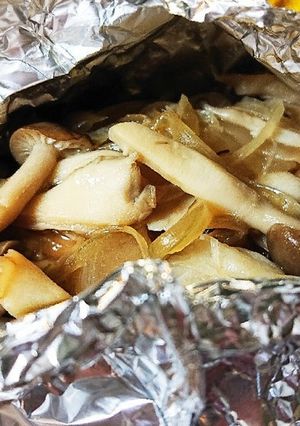 ガーリックバター醤油風味の鮭ホイル焼き-レシピのメイン写真