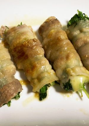 水菜とチーズの肉巻き-レシピのメイン写真