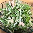 水菜のサラダ(マヨぽんドレッシング)