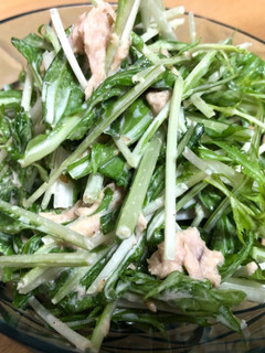 水菜のサラダ(マヨぽんドレッシング)-レシピのメイン写真
