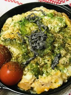 丼弁当●シソごはんのゴーヤチャンプルー丼-レシピのメイン写真