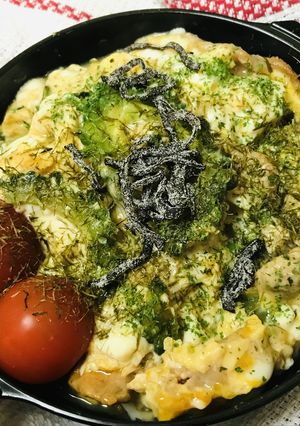 丼弁当●シソごはんのゴーヤチャンプルー丼-レシピのメイン写真