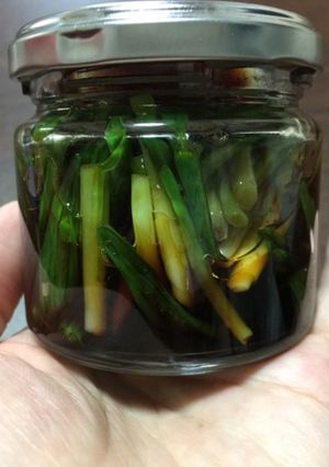 行者ニンニクの醤油漬け1 ごま油版-レシピのメイン写真