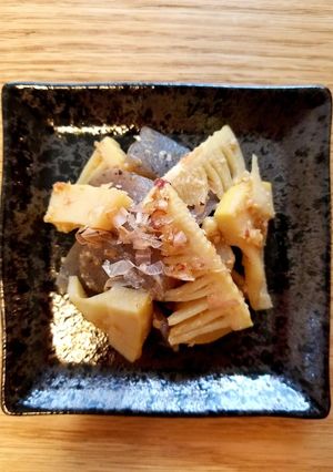 簡単副菜⭐筍と蒟蒻の味噌炒め⭐お弁当にも-レシピのメイン写真