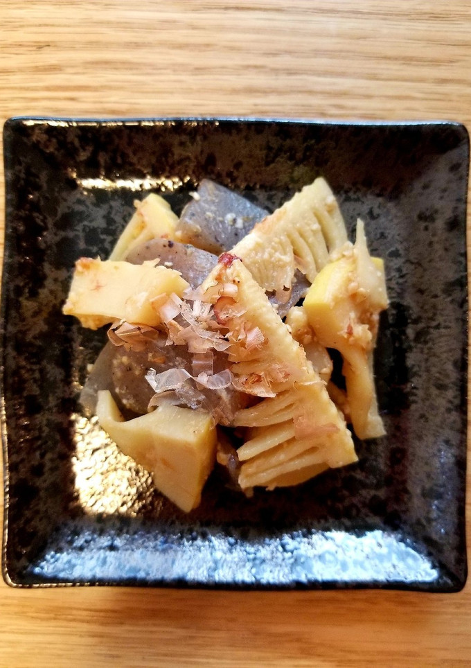 簡単副菜⭐筍と蒟蒻の味噌炒め⭐お弁当にも-レシピのメイン写真