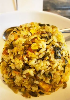 男飯★茅乃舎だし使用！親父高菜チャーハン-レシピのメイン写真
