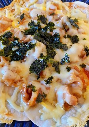 簡単!餃子の皮de照り焼きピザ-レシピのメイン写真