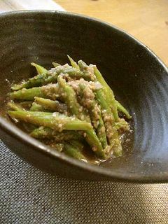 *美味しい*アスパラガスの胡麻和え*-レシピのメイン写真
