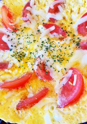 簡単!トマチーオムレツ-レシピのメイン写真