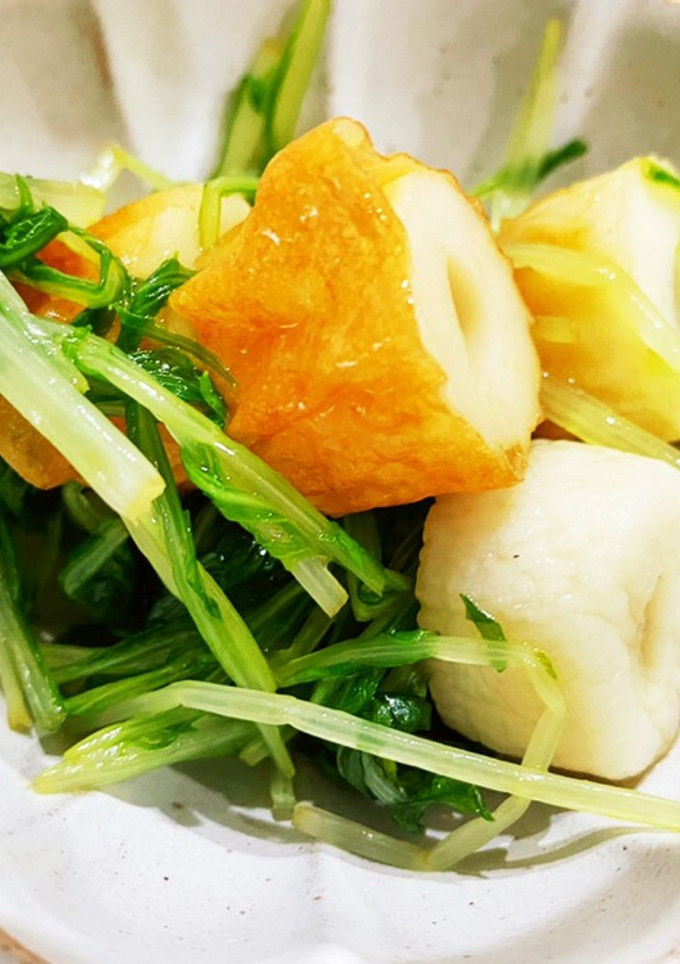 簡単！ちくわと水菜の和物-レシピのメイン写真