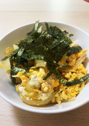 長ネギと玉ねぎと鶏肉の親子丼-レシピのメイン写真