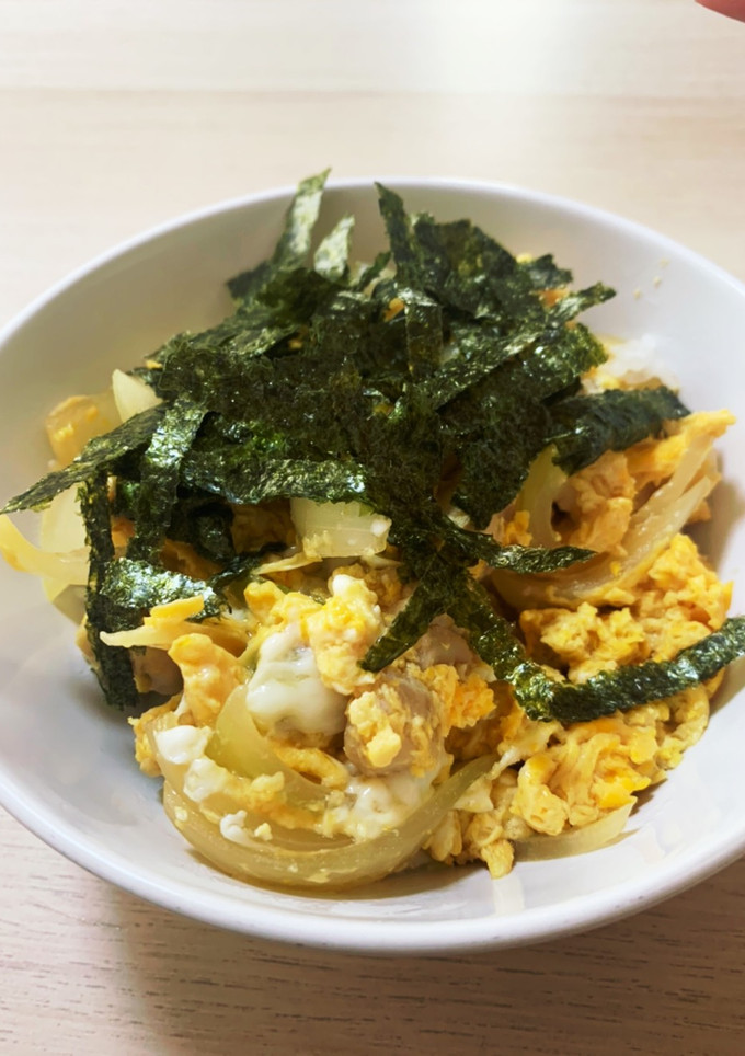 長ネギと玉ねぎと鶏肉の親子丼-レシピのメイン写真