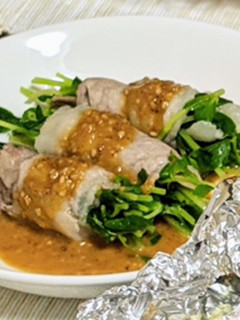 豆苗の豚バラ巻き-レシピのメイン写真