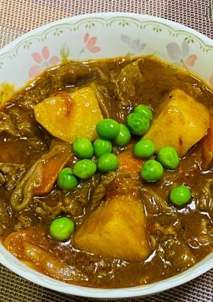 長芋と牛肉のカレー煮込-レシピのメイン写真