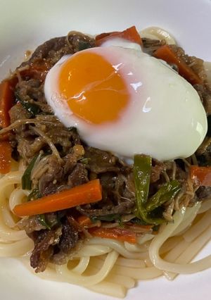 包丁・フライパン要らず！プルコギうどん-レシピのメイン写真