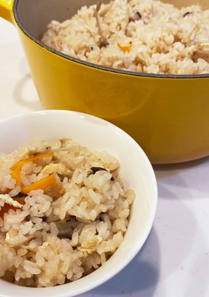ル・クルーゼで炊く＊炊き込みごはん-レシピのメイン写真