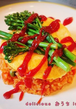 山口野菜はなっこりーのオムレツライス-レシピのメイン写真