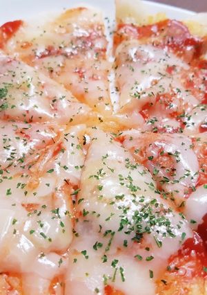 餅ピザ-レシピのメイン写真
