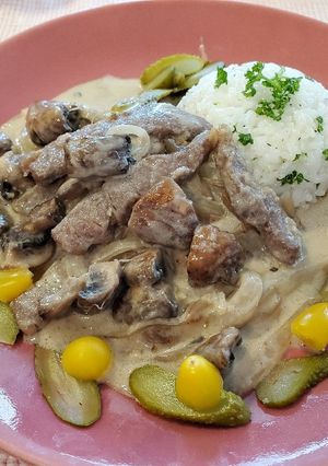 秘密の隠し味✴思い出のビーフストロガノフ-レシピのメイン写真