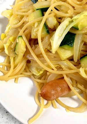 栄養満点♡夏野菜のバター醤油パスタ-レシピのメイン写真