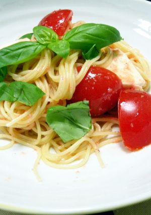 トマトとチーズの冷たい明太パスタ-レシピのメイン写真