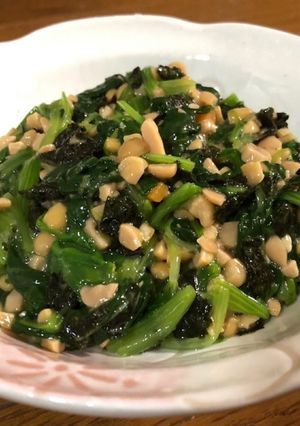 ほうれん草の納豆和え-レシピのメイン写真