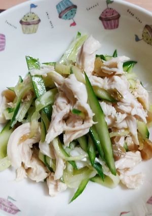 鶏ささみとザーサイのおつまみサラダ-レシピのメイン写真