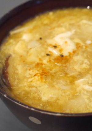 長ネギと椎茸の卵とじうどん-レシピのメイン写真