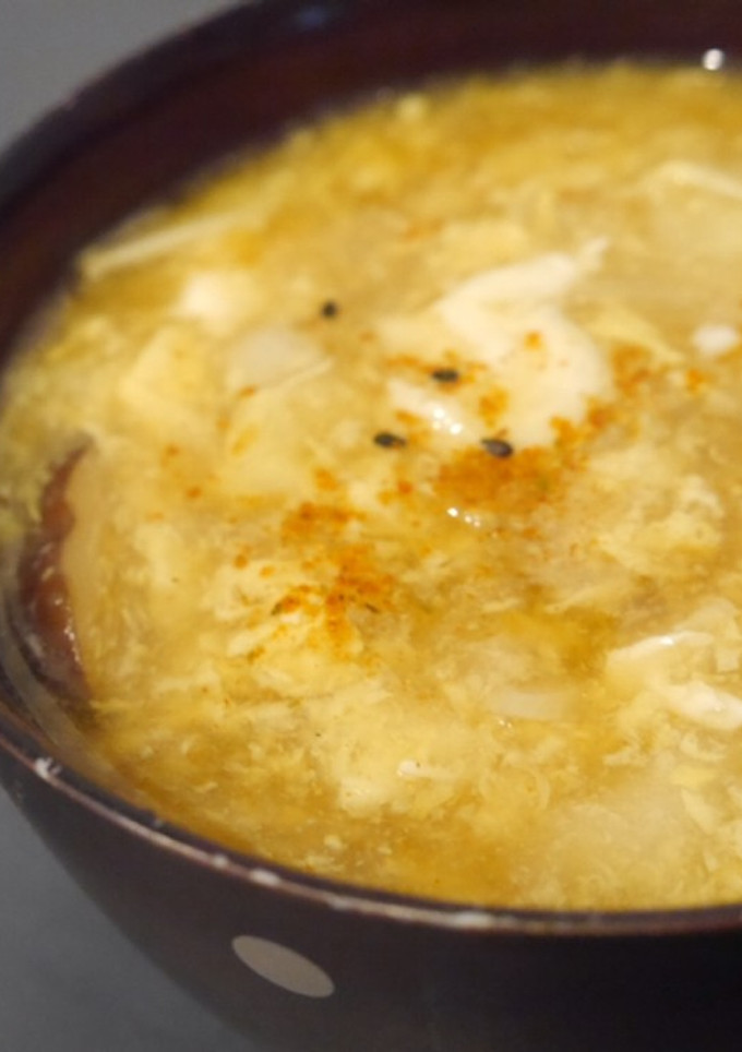 長ネギと椎茸の卵とじうどん-レシピのメイン写真
