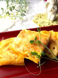 チーズ入り卵焼き お弁当 作り置き-レシピのメイン写真