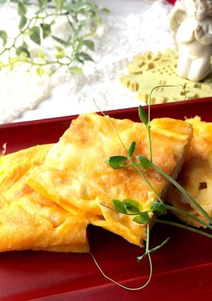 チーズ入り卵焼き　お弁当　作り置き-レシピのメイン写真