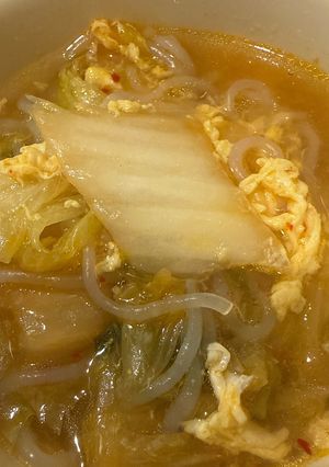 ヘルシー簡単！キムチスープ-レシピのメイン写真