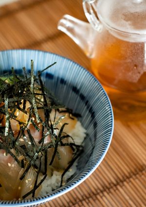 出汁パックで簡単！鯛の醤油漬け出汁茶漬け-レシピのメイン写真
