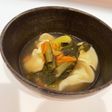 鳥餃子の和風ポン酢スープ