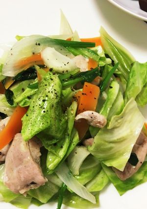 レンチン手間いらず☆野菜炒め-レシピのメイン写真