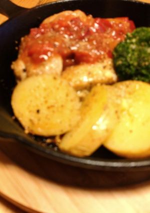 新じゃがいもと鶏のサルサソース-レシピのメイン写真