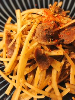 ごぼうを大量消費!砂肝とごぼうの甘辛煮-レシピのメイン写真