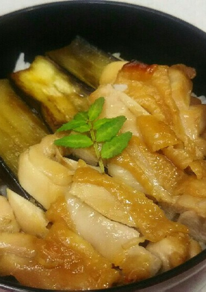 茄子がおいしい！鶏の照り焼き丼-レシピのメイン写真