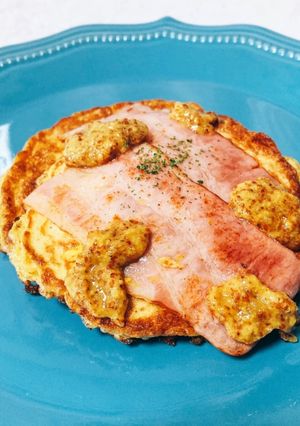 オートミールハニーマスタードパンケーキ-レシピのメイン写真