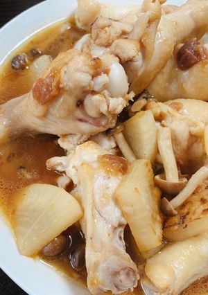 簡単◎手羽元と大根のオイスター梅煮-レシピのメイン写真