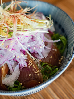 今が旬!初鰹!薬味たっぷりかつお漬け丼!-レシピのメイン写真