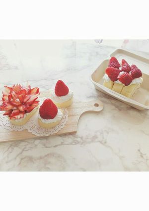 母の日❁いちごのカーネーションケーキ-レシピのメイン写真