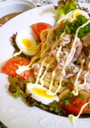 讃岐うどん in 豚しゃぶサラダ-レシピのメイン写真