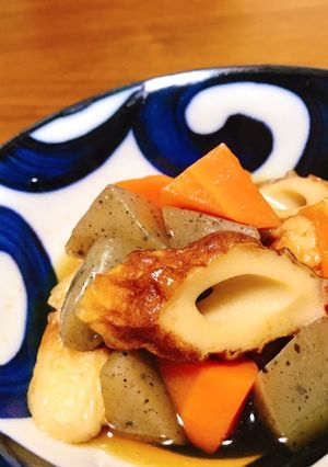 簡単！ちくわ・こんにゃく・にんじんの煮物-レシピのメイン写真